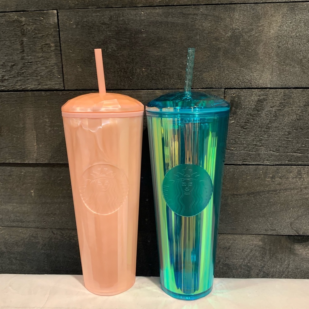 ✨Starbucks Pink & Blue (Kaleidoscope) Venti Domes